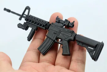1/6-ти мини MK18 карабина пушка пистолет пластмаса сглобени огнестрелно оръжие пъзел 4D модел за 12 инчов действие фигура войници