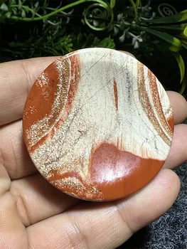 1pc естествен червен яспис, лечебна медитация полирана кръгла купа кристал скъпоценен камък занаятчийски подаръци Начало декор
