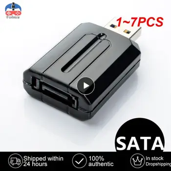 1~7PCS USB 3.0 Esata адаптер Издръжлив USB 3.0 към SATA HDD адаптер Лесна връзка Високоскоростно предаване на данни USB 3.0 Esata