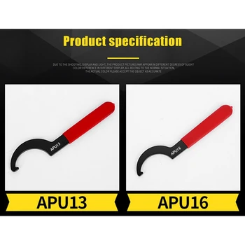 2 Piece APU Механична кука Гаечен ключ Multi-спецификация електрофореза черен гаечен ключ APU13-APU16 ръчни инструменти