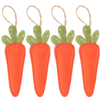 4 бр. Висулка от моркови Великденски консумативи Орнамент Висящи декорации Декоративни парти подпори