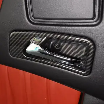 ABS въглеродни влакна кола стайлинг вътрешни аксесоари врата дръжка купа капак тапицерия за Mercedes Benz G Class W463 G63 G500 2007 - 2010