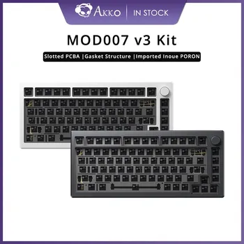 Akko MOD007 V2 / V3 клавиатура DIY комплект Hot Swap уплътнение Mount с 82-клавишна подредба кабелна механична игра Barebones клавиатура CNC случай