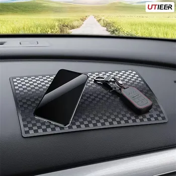 Car Mat Auto силиконов интериорен панел телефон против хлъзгане съхранение подложки за кола мобилен телефон кола аксесоари
