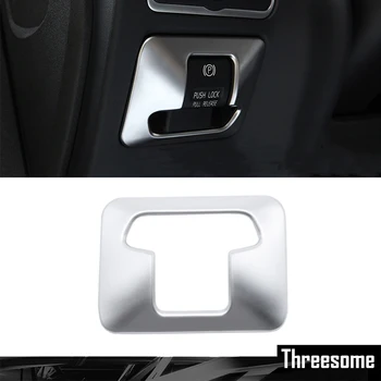 Car Styling ABS Chrome Electronic Handbrake Button Panel Trim Cover fit for Volvo XC60 V60 XC70 S60 S80 2010 - 2014