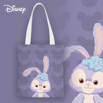 Disney Stellalou Дамска чанта за рамо Ежедневни чанти за купувачи с голям капацитет Платно Мода Harajuku чанта с цип голяма пазарска чанта