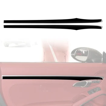 Door Panel Trim Strip Cover Trim Стикер за Porsche 718 982 Cayman Boxster T S 2016-2021 2022 Аксесоари за кола ABS