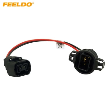 FEELDO 10Pcs H16 / 5202 / 2504 / PSX24W разширение окабеляване сноп женски / мъжки контакти конектор за фарове за мъгла окабеляване преоборудване