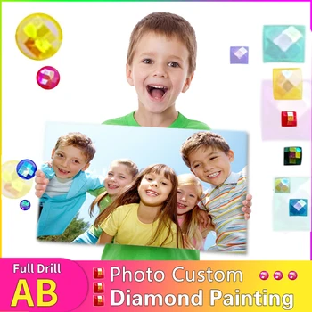 GATYZTORY снимка по поръчка DIY диамант живопис бродерия кристал 5D AB диамант мозайка кръстат бод комплекти подарък за рожден ден