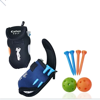 Golf Mini Fanny BagMini Portable Golf Clip Belt Bag Waterproof Bag Перфектен за вътрешни и външни тренировки, тренировки и пътувания
