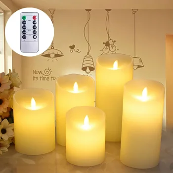 Led симулация разкъсване люлка електронни свещи светлина домакинство бездимно осветление рожден ден хотел сватба дома декоративни свещи
