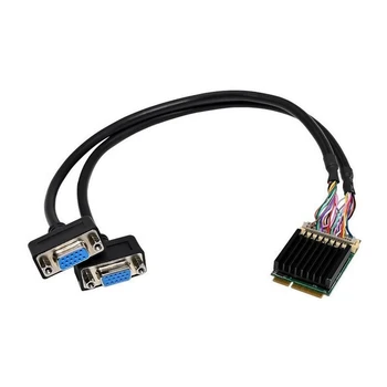 Mini Portable 2D приложение мултимедийна графична карта PCIE към двоен порт VGA вградено изображение SM750