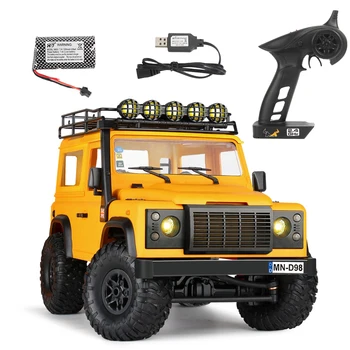 MN98 1:12 Модел RTR версия RC кола 2.4G 4WD RC Rock Crawler Defender Пикап дистанционно управление камион за момчета Подаръци играчки