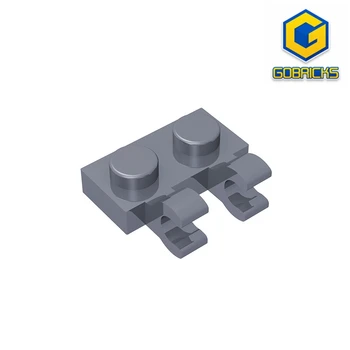 MOC PARTS GDS-816 Плоча, модифицирана 1 x 2 с 2 U клипове (хоризонтална ръкохватка) Съвместима с LEGO 60470 броя детски играчки