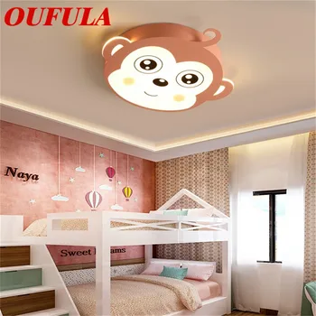 RONIN Детска таванна лампа Monkey Modern Fashion Подходящ за детска стая Спалня Детска градина