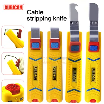 RUBICON кабел тел оголване нож електротехник нож прав и извити оголване пилинг нож R10160 R10270 R10281 R10280