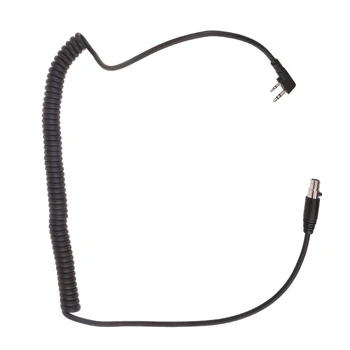 Speaker Mic WalkieTalkie кабел се свързва към слушалки 2-пинов към 5-пинов микрофонен кабел