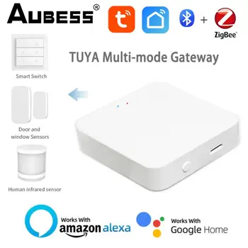 Tuya Zigbee Gateway HUB Wireless Smart Home Bridge Smart Life App Дистанционно управление ZigBee сензор чрез Alexa Home