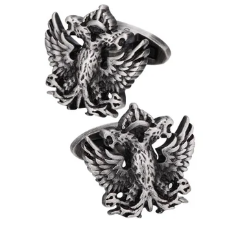 YIXIYOYI ретро реколта злато сребърен цвят летящ орел копче за ръкавели мъжки риза маншет метални копчета за ръкавели за мъжко парти пънк човек подарък