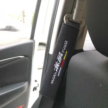 Автомобилен стайлинг Калъф за предпазен колан за Mugen Power Honda Civic Accord CRV Hrv Jazz Auto аксесоари