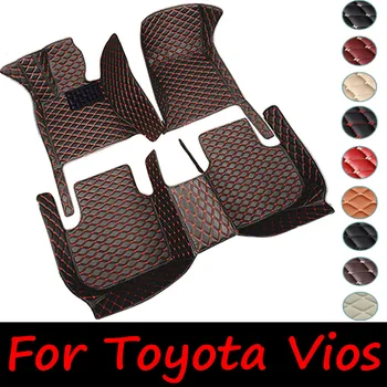 Автомобилни стелки за Toyota Vios Yaris седан ATIV лимузина XP150 2013 ~ 2022 килим килими кожа мат водоустойчив етаж подложка комплект аксесоари за кола