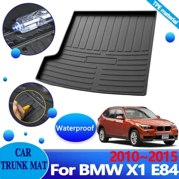Багажник за кола за BMW X1 E84 2010~2015 2012 2013 TPE материал багажника подови постелки покритие анти-мръсни килим лайнер подложка за съхранение аксесоари