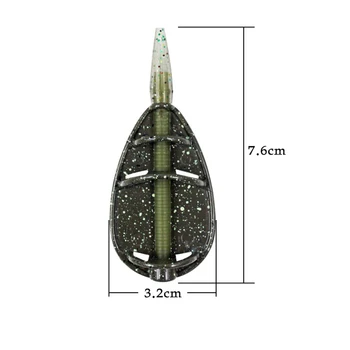 Висококачествен нов издръжлив лесен за използване външен крайречен риболов хранилка за риболов на шаран Фидер пластмасова цинкова сплав
