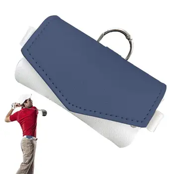 Голф топка джоб мач цвят голф торбичка чанта за мъже PU кожа топка за съхранение джоб голф чанта полезност торбичка спорт