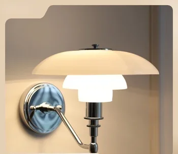 Датски дизайнер Ph стена лампа Nordic творчески хол трапезария диван телевизор фон стена стъкло спалня нощна лампа