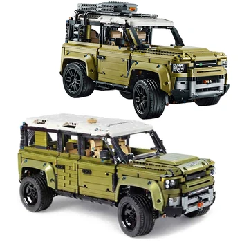 Два модела Съвместим високотехнологичен автомобил Серия Supercar Land Rover Guardian Модел на офроуд автомобил Строителни блокове Тухли 42110 играчки