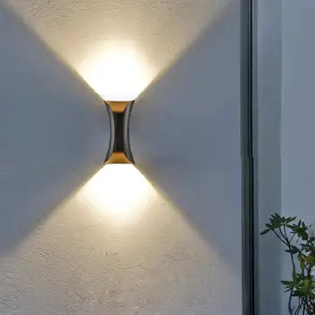 Двойна повърхностно монтирана LED стена светлина Модерни скандинавски осветителни тела Вътрешни стенни лампи Всекидневна веранда на открито