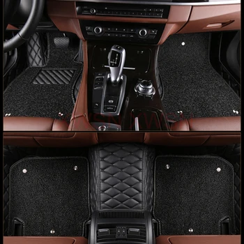 Двуслойни персонализирани стилни 3D стелки за кола за BMW X6 E71 2008-2014 F16 G06 X7 G07 6 седалка 7 седалка интериорни аксесоари