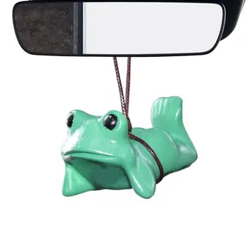 Животински автомобил украшение люлееща се жаба висулка за SUV декорации кола огледало окачване декорация за камион кола пътуване кемпер