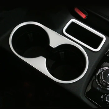 За Mazda CX-5 CX5 CX 5 2012-2014 Хром вода чаша напитка притежателя панел капак тапицерия рамка съраунд централна конзола формоване гарнитура