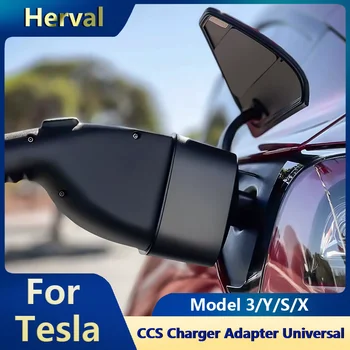 За Tesla Model 3/S/X/Y CCS адаптер за зарядно устройство Universal 2 в 1 CCS/ J1772 към Tesla адаптер 250KW захранващи DC зарядни аксесоари 2023