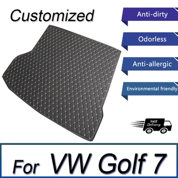 Изкуствена кожа по поръчка за багажник за кола за Volkswagen Golf 7 комби 2013 2014 2015 2016 2017 2018 2019