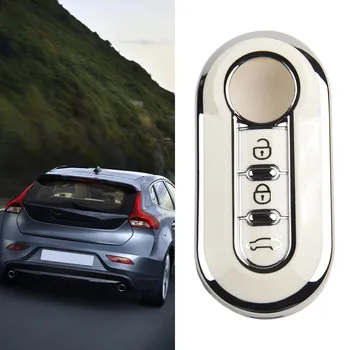 Кола дистанционно ключ Fob Soft TPU 3 бутон дистанционно ключ капак комплект за Fiat Punto за Fiat 500 Auto Key Case Shell