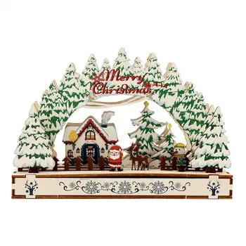 Коледна украса Очарователен работен плот Коледен дървен орнамент Burr-free Лесна инсталация 