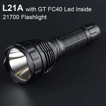 Конвой L21A с GT FC40 Led High CRI 21700 фенерче Flash Torch Linterna Мощна светлина Къмпинг Лов Риболов Lanterna