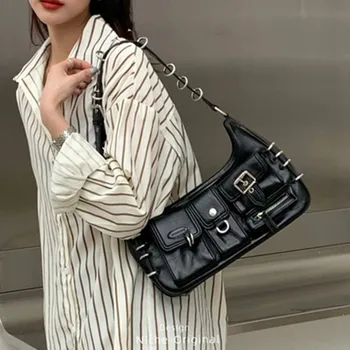 Луксозен дизайнер рамо Crossbody чанти за жени Pu кожа тенденция женски подмишниците чанта мода чанта клапа чанти чанти