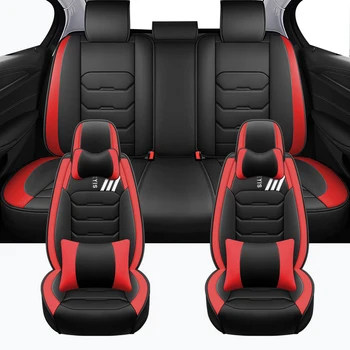 Луксозен пълен комплект универсални калъфи за столчета за кола за Gol G3 Hilux Suzuki Vitara Opel Grandland X Nissan X Trail T31 Авто аксесоари