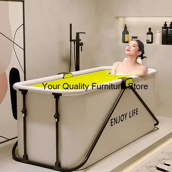 Модерна преносима вана Вътрешна голяма водоустойчива домашна водоустойчива вана Единична естетична Baignoire Pliante Консумативи за баня