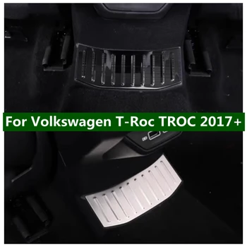 Подходящ за Volkswagen T-Roc TROC 2017 - 2022 Задна средна Anti-kick Scuff плоча стикери броня капак подстригване интериорни аксесоари