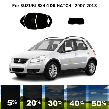Предварително изрязана нанокерамика кола UV комплект за оцветяване на прозорци Автомобилно фолио за прозорци за SUZUKI SX4 4 DR HATCH 2007-2013