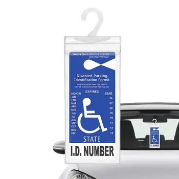 Прозрачен държач за плакати за хора с увреждания Държач за плакати с кука Гараж Помощ за паркиране Аксесоари за хора с увреждания