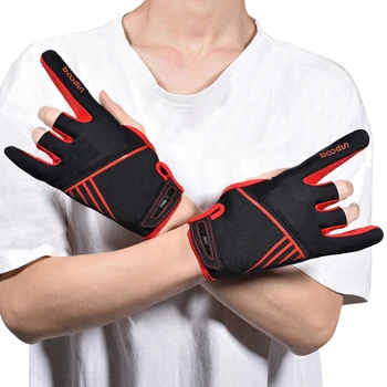 Професионални спортни ръкавици Ръкавици против хлъзгане боулинг Удобни ръкавици за фитнес с половин пръст Боулинг топка ръкавици аксесоар