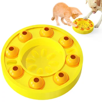 Скрит теч Бавно хранене оборудване обучение куче колела играчки котка и куче универсален PP материал Slow Food Bowl Pet Supplies
