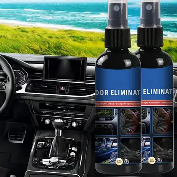  Спрей за ароматизатор за кола 100ml Авто пречистващи консумативи за свежа миризма за кожена седалка Мат за кола Елиминиращ миризмата на кола дезодорант спрей