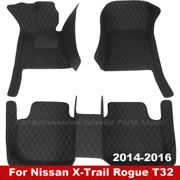 Стелки за кола за Nissan X-Trail Rogue T32 2016 2015 2014 Авто интериорни аксесоари Para Auto персонализирани килими водоустойчиви капаци