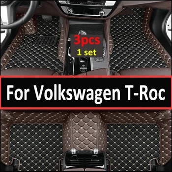 Стелки за кола за VW Volkswagen T-Roc A11 AC7 2018 2019 2020 Водоустойчива лента Automotivo Para Carro Автомобилни стелки Аксесоари за кола